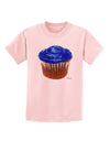 Giant Bright Blue Cupcake Childrens T-Shirt by TooLoud-Childrens T-Shirt-TooLoud-PalePink-X-Small-Davson Sales