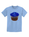 Giant Bright Blue Cupcake Childrens T-Shirt by TooLoud-Childrens T-Shirt-TooLoud-Light-Blue-X-Small-Davson Sales