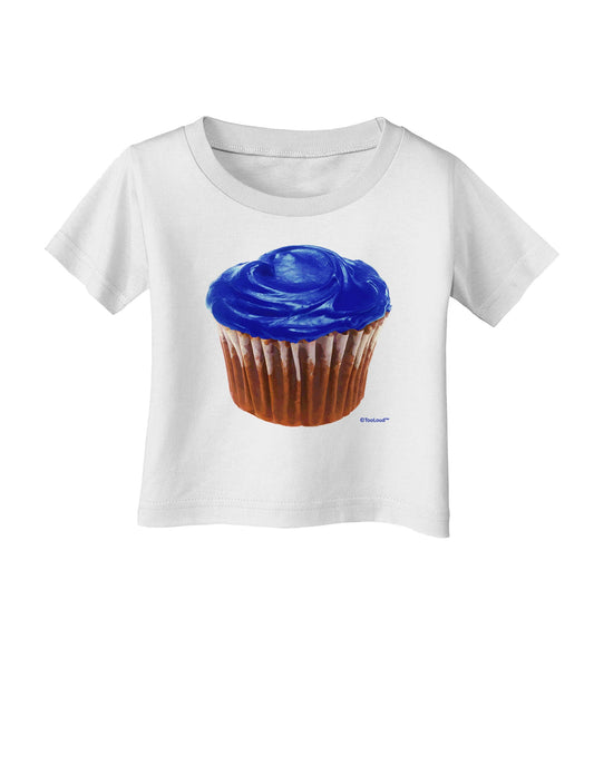 Giant Bright Blue Cupcake Infant T-Shirt by TooLoud-Infant T-Shirt-TooLoud-White-06-Months-Davson Sales