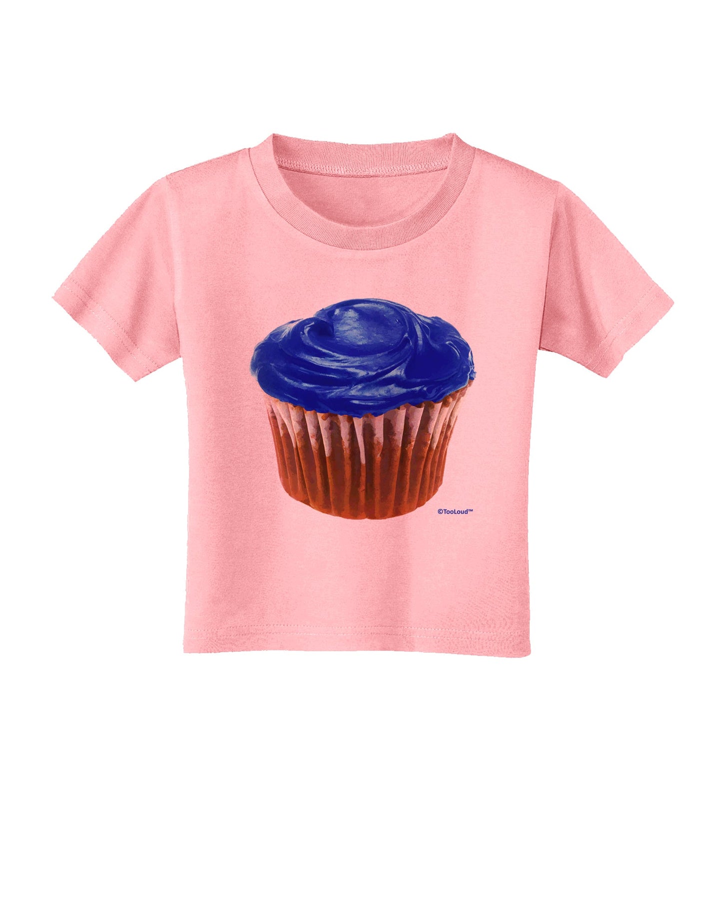 Giant Bright Blue Cupcake Toddler T-Shirt by TooLoud-Toddler T-Shirt-TooLoud-Candy-Pink-2T-Davson Sales