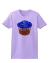 Giant Bright Blue Cupcake Womens T-Shirt by TooLoud-Womens T-Shirt-TooLoud-Lavender-X-Small-Davson Sales