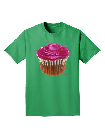 Giant Bright Pink Cupcake Adult Dark T-Shirt by TooLoud-Mens T-Shirt-TooLoud-Kelly-Green-Small-Davson Sales