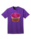 Giant Bright Pink Cupcake Adult Dark T-Shirt by TooLoud-Mens T-Shirt-TooLoud-Purple-Small-Davson Sales