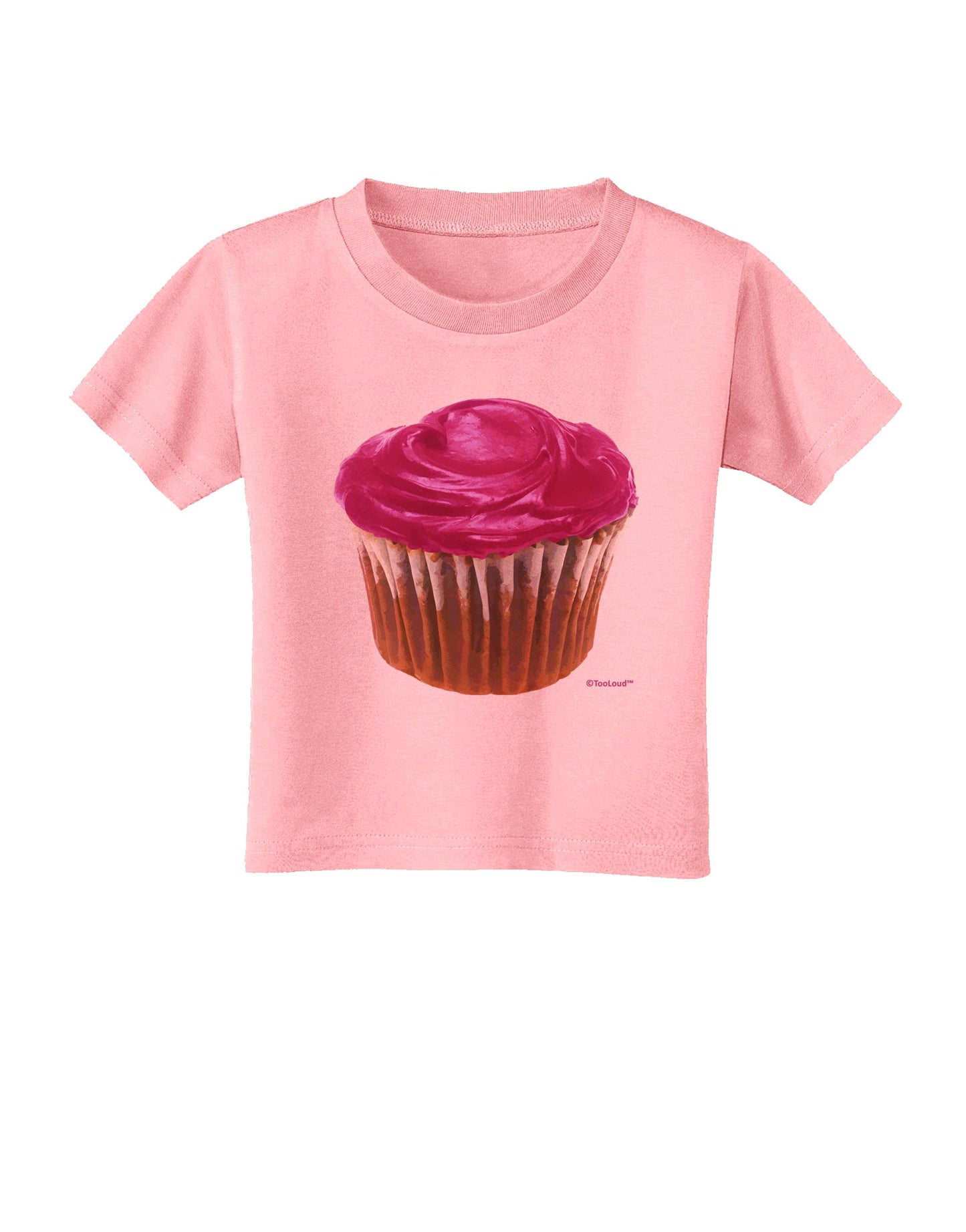 Giant Bright Pink Cupcake Toddler T-Shirt by TooLoud-Toddler T-Shirt-TooLoud-Candy-Pink-2T-Davson Sales