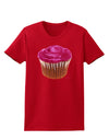 Giant Bright Pink Cupcake Womens Dark T-Shirt by TooLoud-Womens T-Shirt-TooLoud-Red-X-Small-Davson Sales