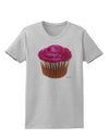 Giant Bright Pink Cupcake Womens T-Shirt by TooLoud-TooLoud-AshGray-X-Small-Davson Sales