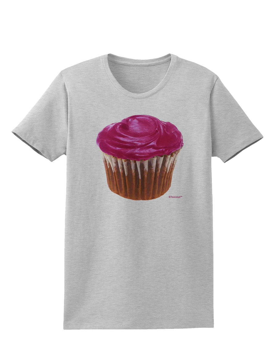 Giant Bright Pink Cupcake Womens T-Shirt by TooLoud-TooLoud-White-X-Small-Davson Sales