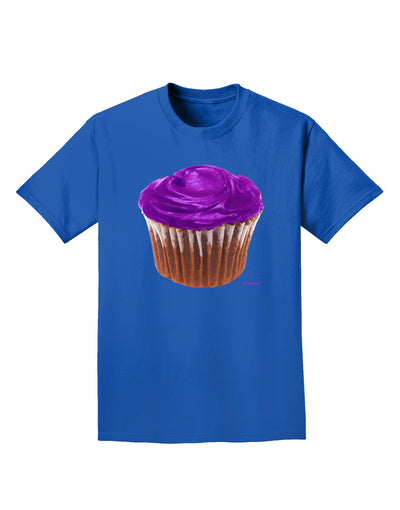 Giant Bright Purple Cupcake Adult Dark T-Shirt by TooLoud-Mens T-Shirt-TooLoud-Royal-Blue-Small-Davson Sales