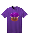 Giant Bright Purple Cupcake Adult Dark T-Shirt by TooLoud-Mens T-Shirt-TooLoud-Purple-Small-Davson Sales