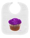 Giant Bright Purple Cupcake Baby Bib by TooLoud