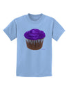 Giant Bright Purple Cupcake Childrens T-Shirt by TooLoud-Childrens T-Shirt-TooLoud-Light-Blue-X-Small-Davson Sales