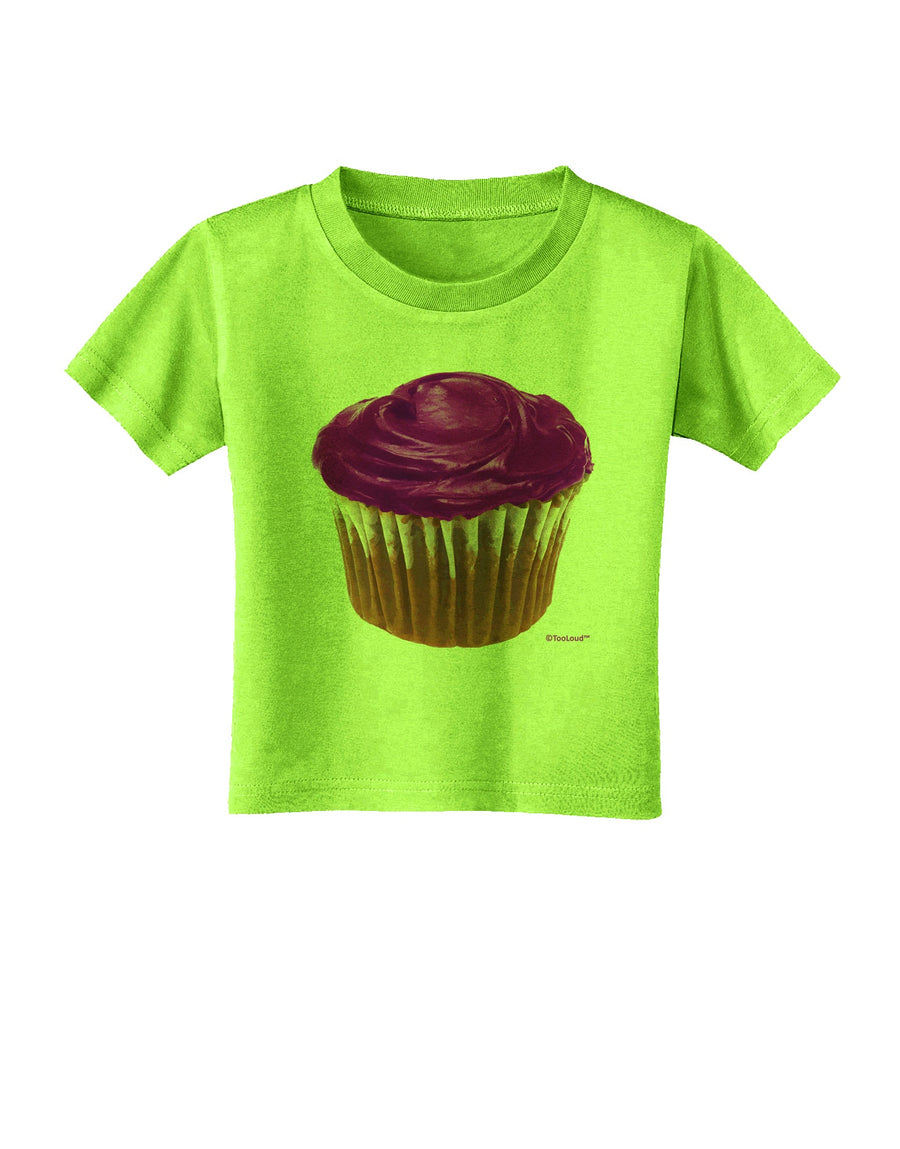 Giant Bright Purple Cupcake Toddler T-Shirt by TooLoud-Toddler T-Shirt-TooLoud-White-2T-Davson Sales