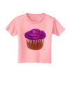 Giant Bright Purple Cupcake Toddler T-Shirt by TooLoud-Toddler T-Shirt-TooLoud-Candy-Pink-2T-Davson Sales