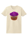 Giant Bright Purple Cupcake Womens T-Shirt by TooLoud-Womens T-Shirt-TooLoud-Natural-X-Small-Davson Sales