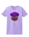 Giant Bright Purple Cupcake Womens T-Shirt by TooLoud-Womens T-Shirt-TooLoud-Lavender-X-Small-Davson Sales