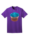 Giant Bright Turquoise Cupcake Adult Dark T-Shirt by TooLoud-Mens T-Shirt-TooLoud-Purple-Small-Davson Sales