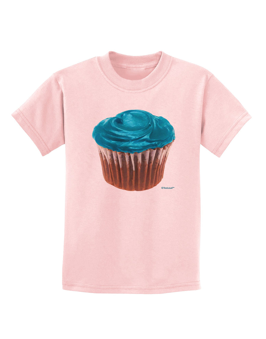 Giant Bright Turquoise Cupcake Childrens T-Shirt by TooLoud-Childrens T-Shirt-TooLoud-White-X-Small-Davson Sales