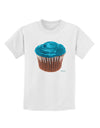 Giant Bright Turquoise Cupcake Childrens T-Shirt by TooLoud-Childrens T-Shirt-TooLoud-White-X-Small-Davson Sales