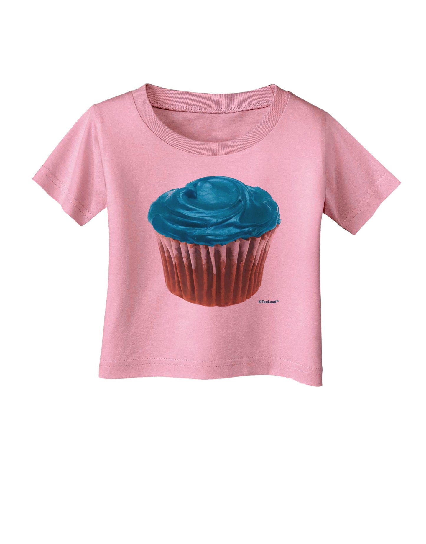 Giant Bright Turquoise Cupcake Infant T-Shirt by TooLoud-Infant T-Shirt-TooLoud-Candy-Pink-06-Months-Davson Sales