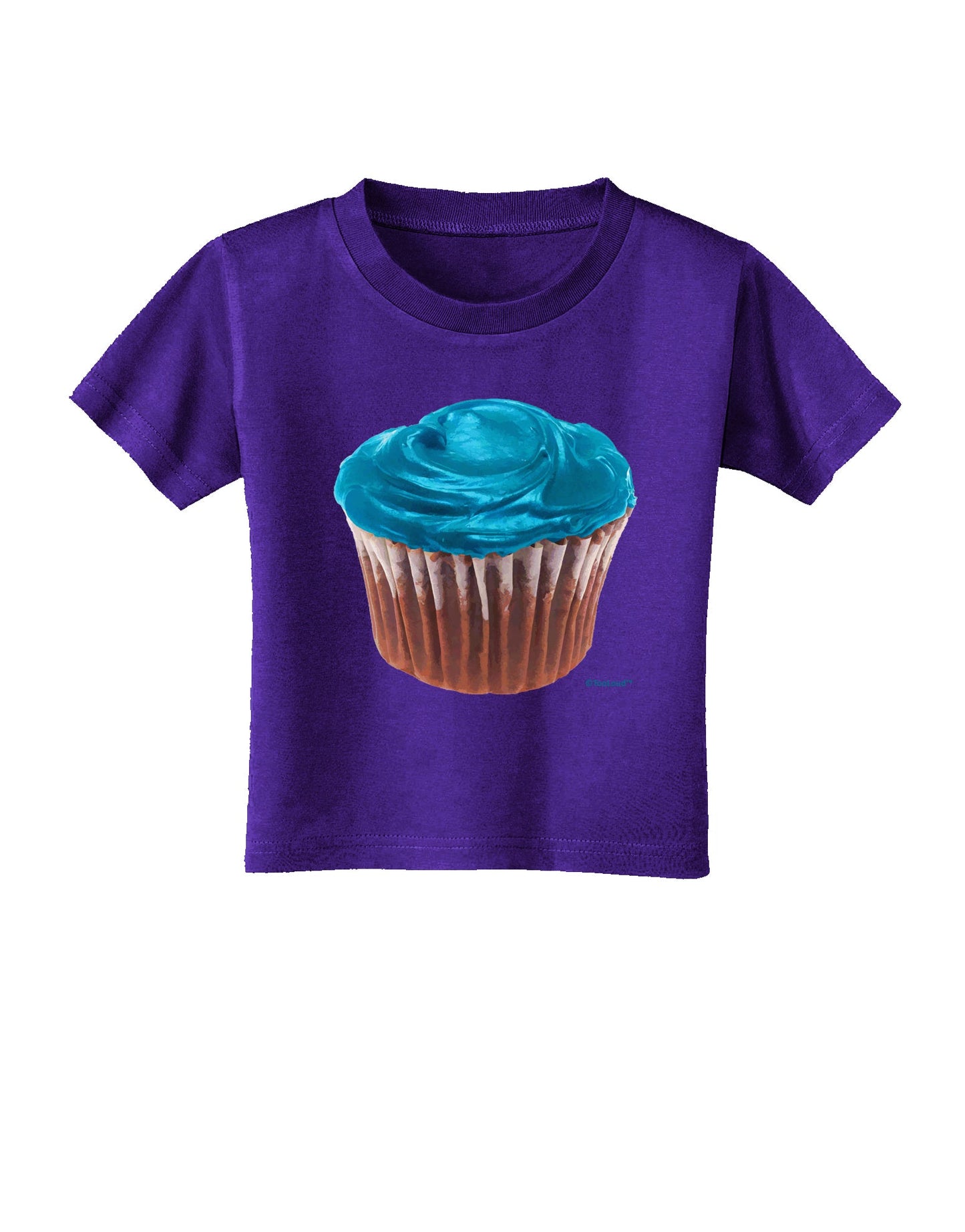 Giant Bright Turquoise Cupcake Toddler T-Shirt Dark by TooLoud-Toddler T-Shirt-TooLoud-Purple-2T-Davson Sales