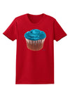 Giant Bright Turquoise Cupcake Womens Dark T-Shirt by TooLoud-Womens T-Shirt-TooLoud-Red-X-Small-Davson Sales