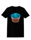 Giant Bright Turquoise Cupcake Womens Dark T-Shirt by TooLoud-Womens T-Shirt-TooLoud-Black-X-Small-Davson Sales