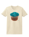 Giant Bright Turquoise Cupcake Womens T-Shirt by TooLoud-Womens T-Shirt-TooLoud-Natural-X-Small-Davson Sales