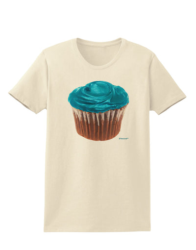 Giant Bright Turquoise Cupcake Womens T-Shirt by TooLoud-Womens T-Shirt-TooLoud-Natural-X-Small-Davson Sales