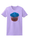 Giant Bright Turquoise Cupcake Womens T-Shirt by TooLoud-Womens T-Shirt-TooLoud-Lavender-X-Small-Davson Sales