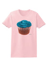 Giant Bright Turquoise Cupcake Womens T-Shirt by TooLoud-Womens T-Shirt-TooLoud-PalePink-X-Small-Davson Sales