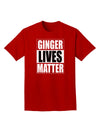 Ginger Lives Matter Adult Dark T-Shirt by TooLoud-Mens T-Shirt-TooLoud-Red-Small-Davson Sales