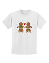 Gingerbread Man Couple Childrens T-Shirt by TooLoud-Childrens T-Shirt-TooLoud-White-X-Small-Davson Sales