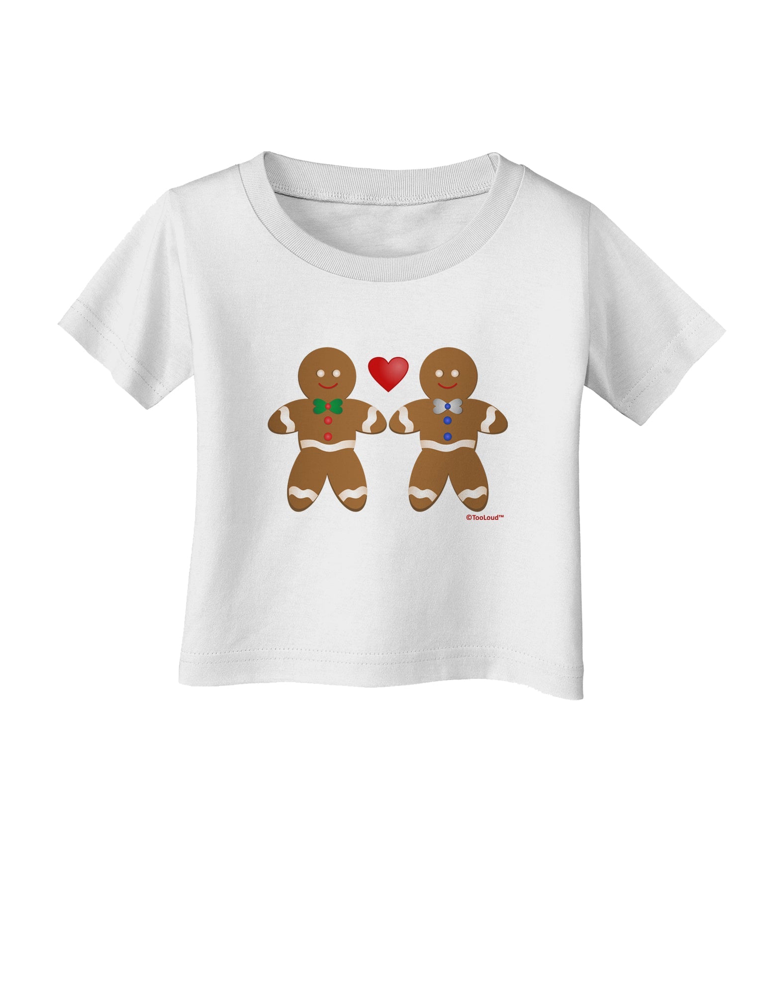 Gingerbread Man Couple Infant T-Shirt by TooLoud-Infant T-Shirt-TooLoud-White-06-Months-Davson Sales