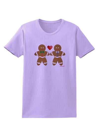 Gingerbread Man Couple Womens T-Shirt by TooLoud-Womens T-Shirt-TooLoud-Lavender-X-Small-Davson Sales