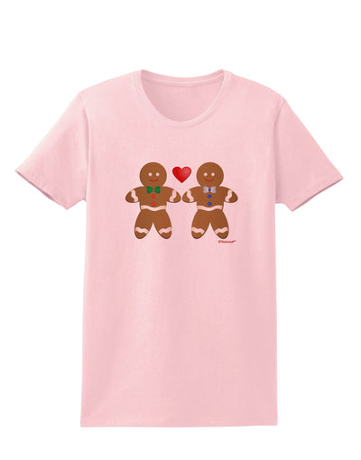 Gingerbread Man Couple Womens T-Shirt by TooLoud-Womens T-Shirt-TooLoud-PalePink-X-Small-Davson Sales