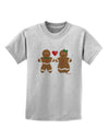 Gingerbread Man and Gingerbread Woman Couple Childrens T-Shirt by TooLoud-Childrens T-Shirt-TooLoud-AshGray-X-Small-Davson Sales