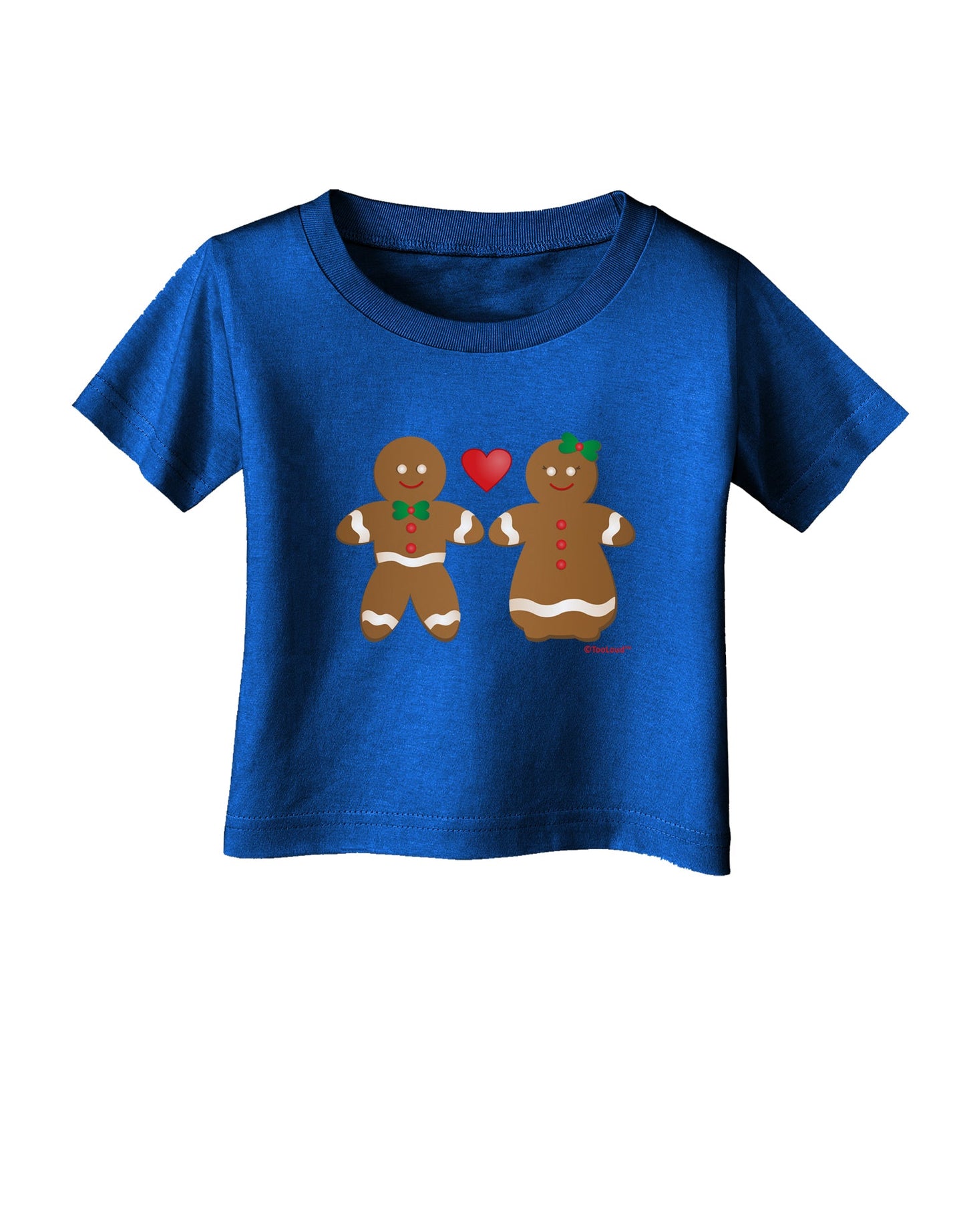 Gingerbread Man and Gingerbread Woman Couple Infant T-Shirt Dark by TooLoud-Infant T-Shirt-TooLoud-Red-06-Months-Davson Sales