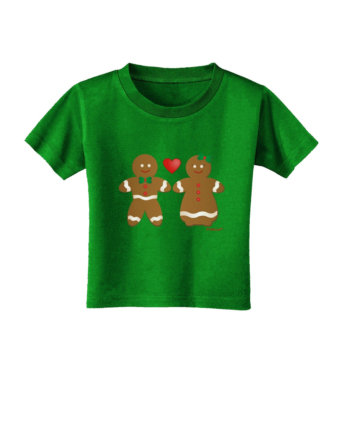 Gingerbread Man and Gingerbread Woman Couple Toddler T-Shirt Dark by TooLoud-Toddler T-Shirt-TooLoud-Royal-Blue-2T-Davson Sales