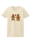 Gingerbread Man and Gingerbread Woman Couple Womens T-Shirt by TooLoud-Womens T-Shirt-TooLoud-Natural-X-Small-Davson Sales