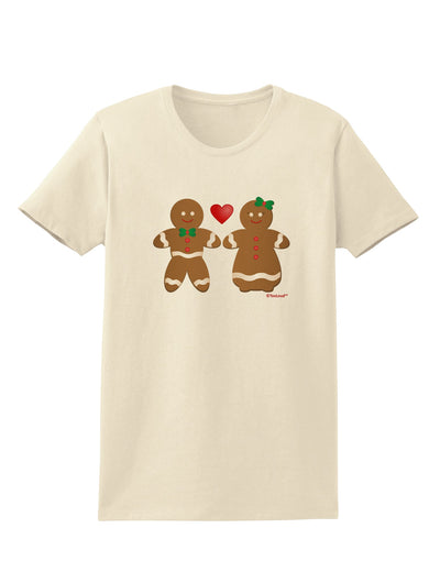 Gingerbread Man and Gingerbread Woman Couple Womens T-Shirt by TooLoud-Womens T-Shirt-TooLoud-Natural-X-Small-Davson Sales