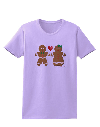 Gingerbread Man and Gingerbread Woman Couple Womens T-Shirt by TooLoud-Womens T-Shirt-TooLoud-Lavender-X-Small-Davson Sales