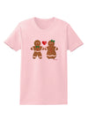 Gingerbread Man and Gingerbread Woman Couple Womens T-Shirt by TooLoud-Womens T-Shirt-TooLoud-PalePink-X-Small-Davson Sales