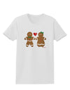 Gingerbread Man and Gingerbread Woman Couple Womens T-Shirt by TooLoud-Womens T-Shirt-TooLoud-White-X-Small-Davson Sales