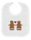 Gingerbread Woman Couple Baby Bib by TooLoud