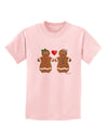 Gingerbread Woman Couple Childrens T-Shirt by TooLoud-Childrens T-Shirt-TooLoud-PalePink-X-Small-Davson Sales