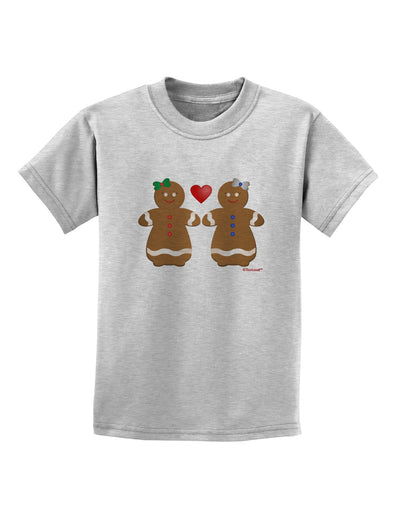 Gingerbread Woman Couple Childrens T-Shirt by TooLoud-Childrens T-Shirt-TooLoud-AshGray-X-Small-Davson Sales