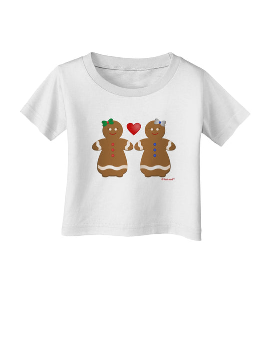 Gingerbread Woman Couple Infant T-Shirt by TooLoud-Infant T-Shirt-TooLoud-White-06-Months-Davson Sales