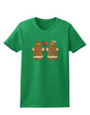 Gingerbread Woman Couple Womens Dark T-Shirt by TooLoud-Womens T-Shirt-TooLoud-Kelly-Green-X-Small-Davson Sales