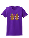 Gingerbread Woman Couple Womens Dark T-Shirt by TooLoud-Womens T-Shirt-TooLoud-Purple-X-Small-Davson Sales