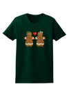 Gingerbread Woman Couple Womens Dark T-Shirt by TooLoud-Womens T-Shirt-TooLoud-Forest-Green-Small-Davson Sales